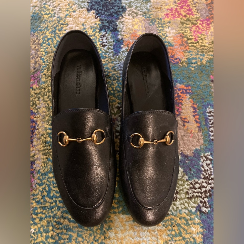 NEW Brixton Horsebit Detailed Leather Loafers Sz 36